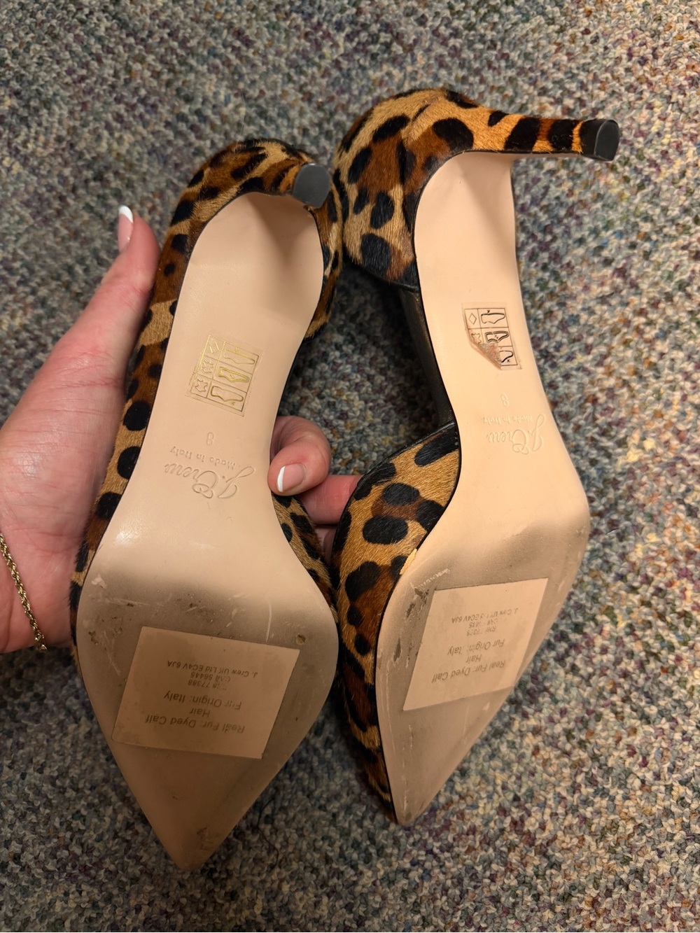 J. Crew Leopard-Print Pointed Toe Pumps in Brown and Black - Picture 4 of 6